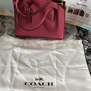 Coach Pink Leather Shoulder Bag